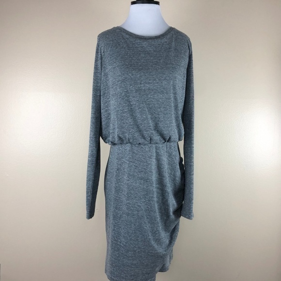 Leith Gray Long Sleeve‎ Blouson Sheath Dress - Picture 2 of 6